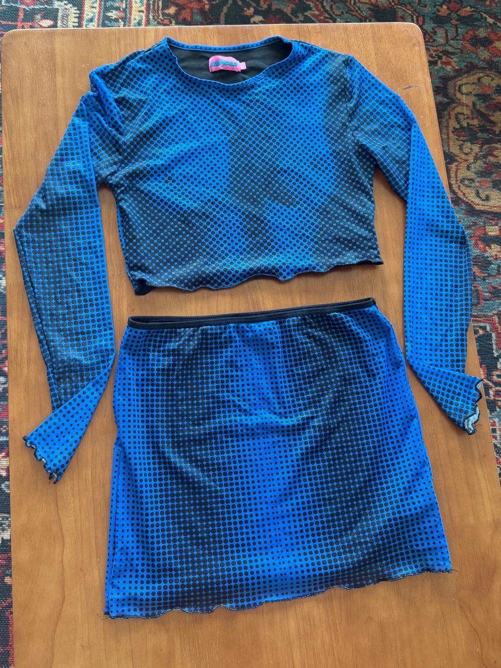 Festival Crop Top & Skirt Set (Dual sizing)